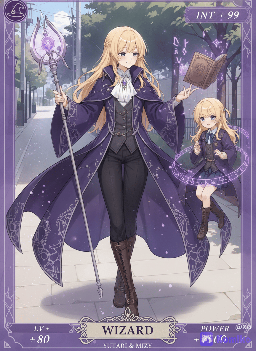 WIZARD RPG Character: Yutari and Mizy