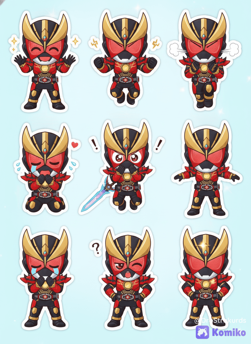 Kael Ryujin's Chibi Stickers Merchandise