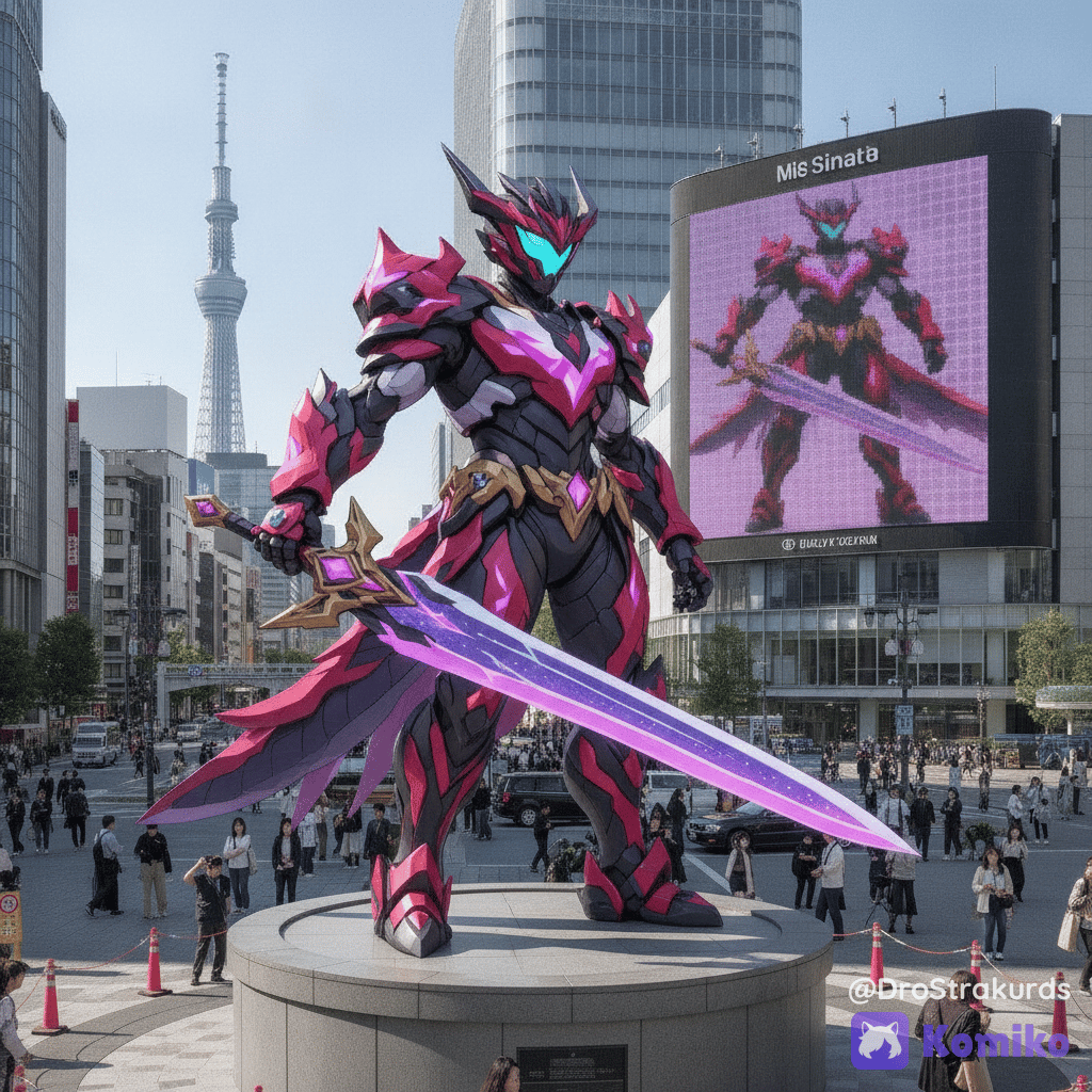 Kamen Rider Zio-Saber's Giant Merch Statue