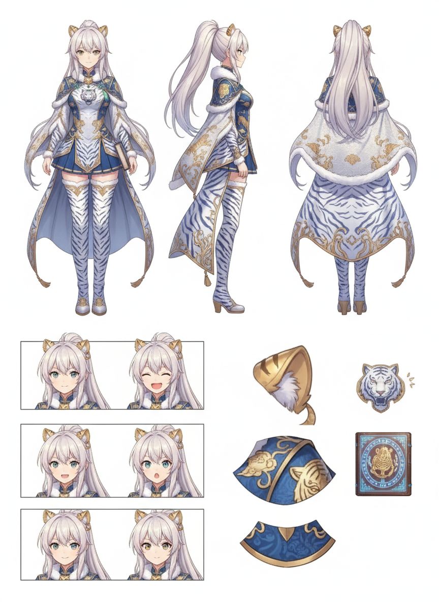 Klukai Byakko, White tiger magical girl