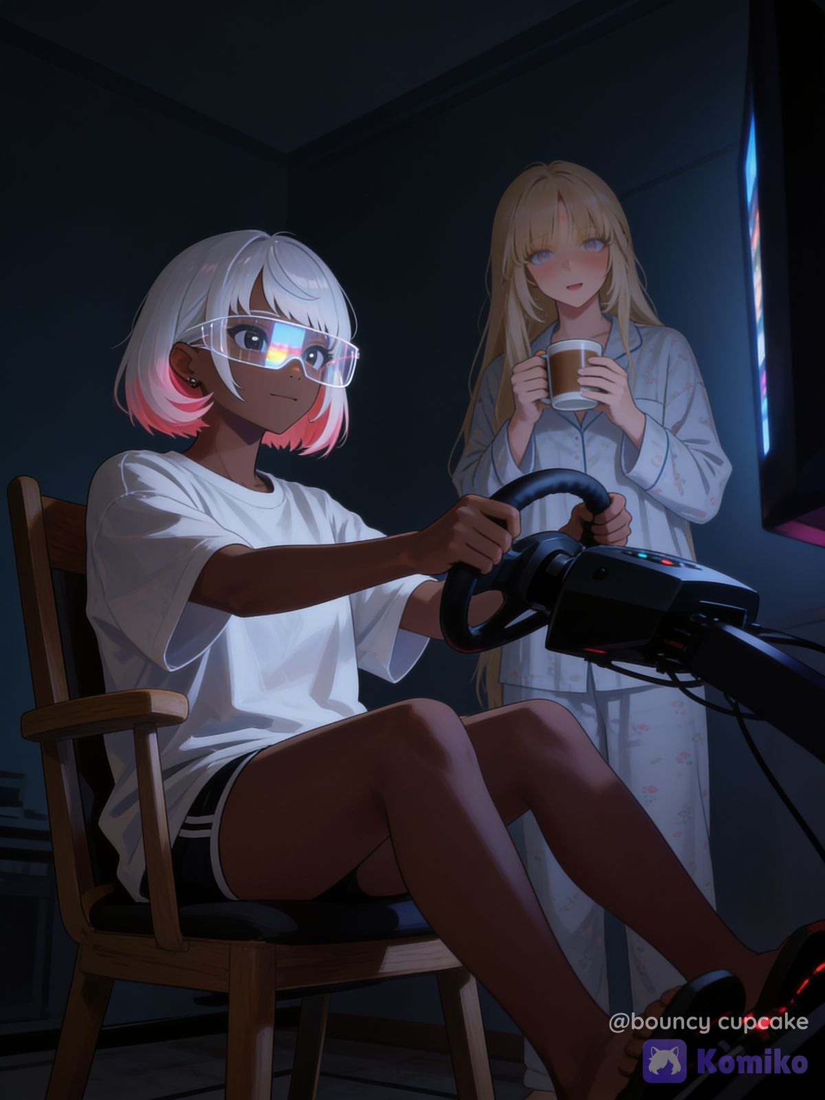 Playing a game~