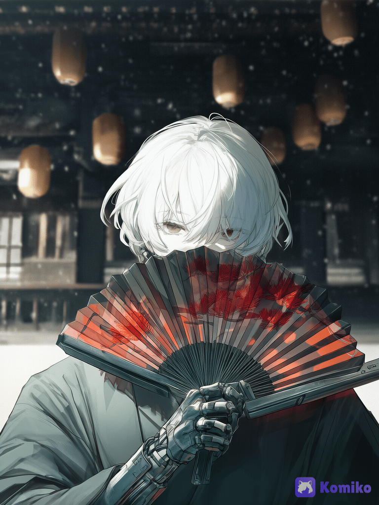 Red on white