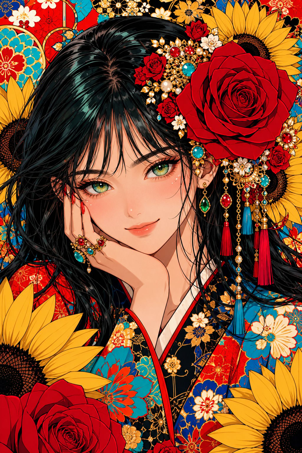 🌹 Where Roses Meet the Sun 🌻