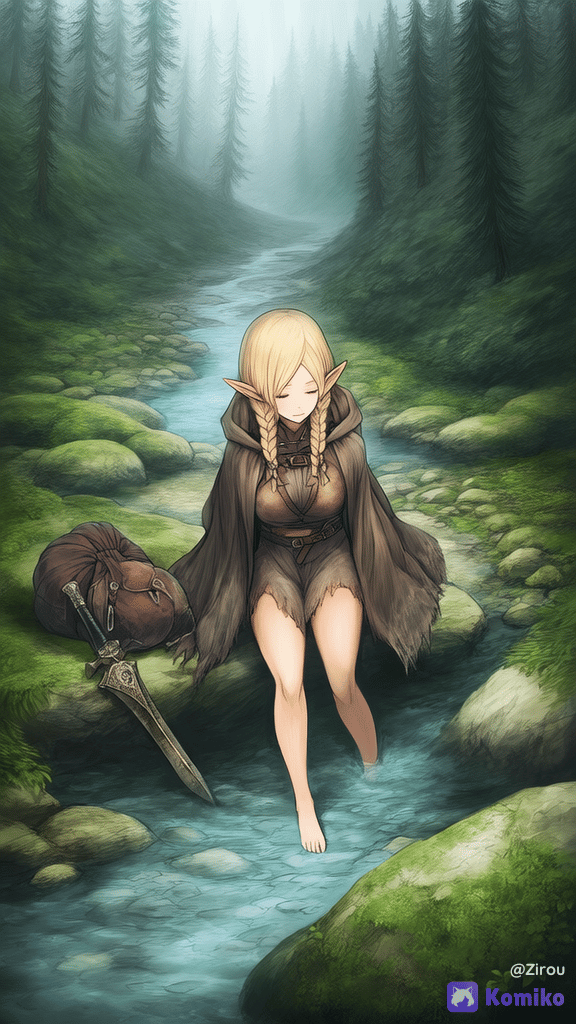 休憩中　On a break