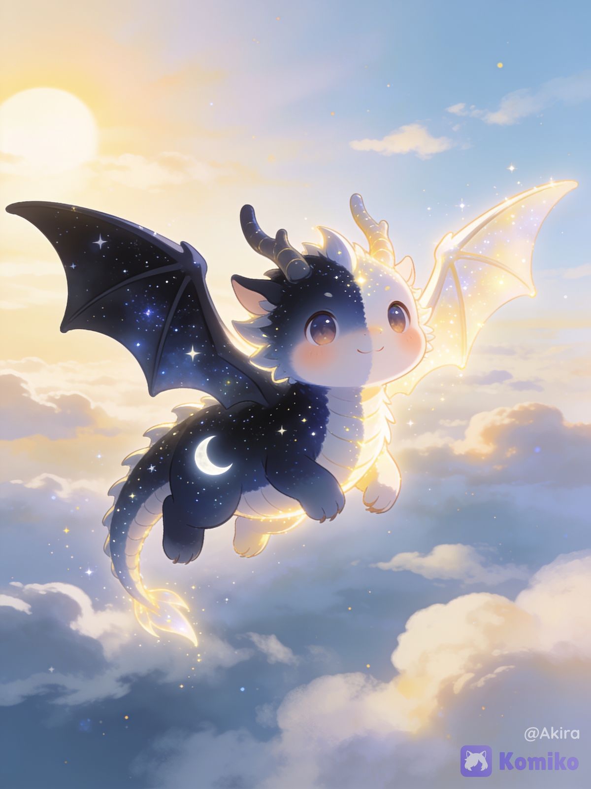 Cute Dragon 🌠🌌☀️🌙 (Sky)