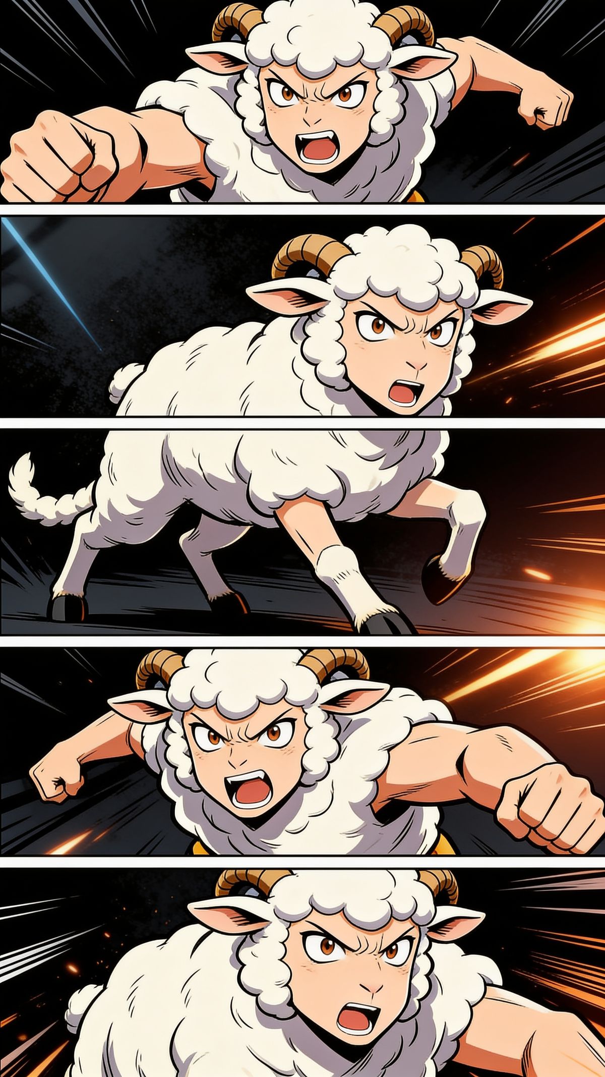Angry Sheep Ready to Fight! 🐑💥