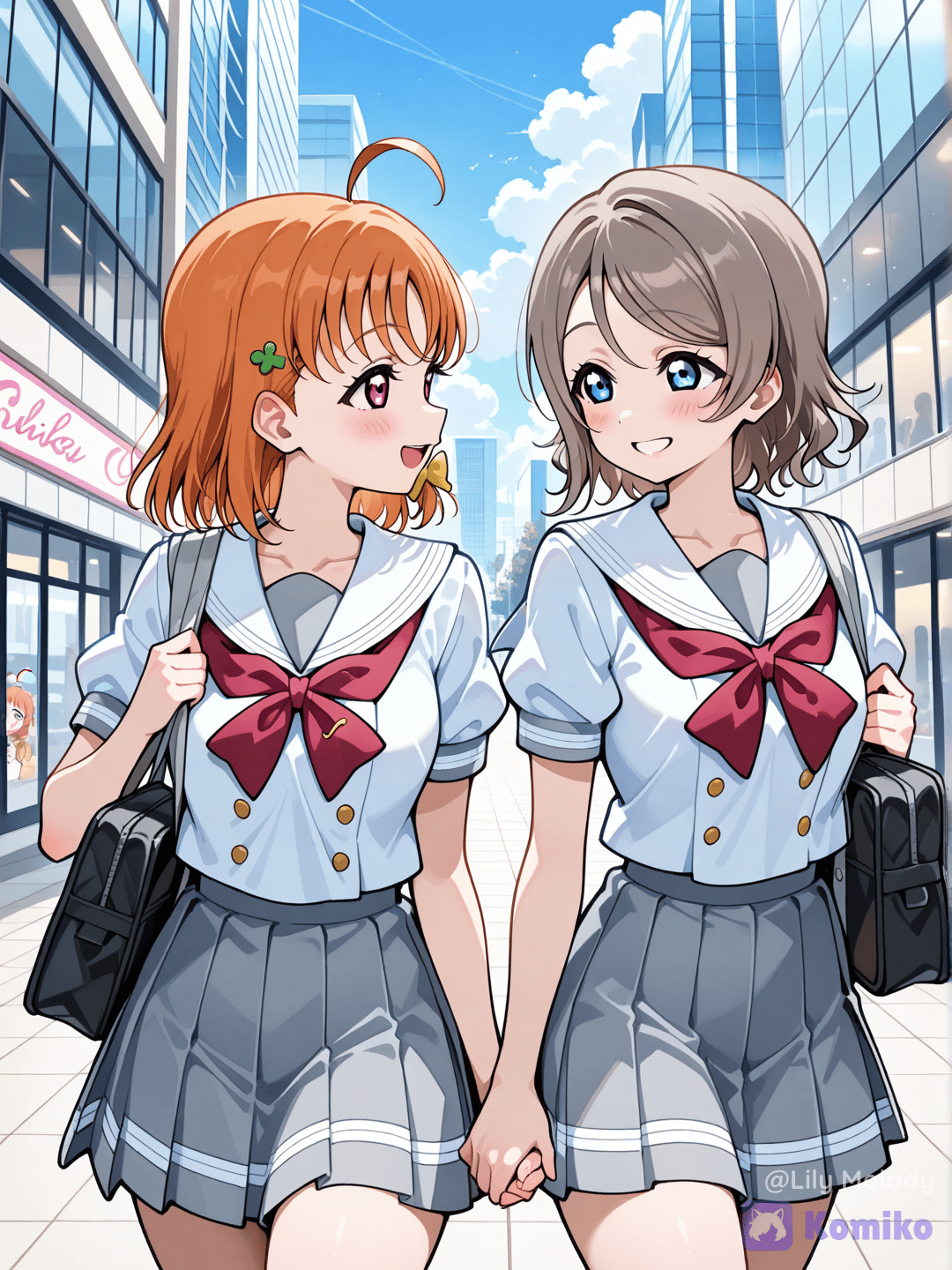 Yochika walking together after school