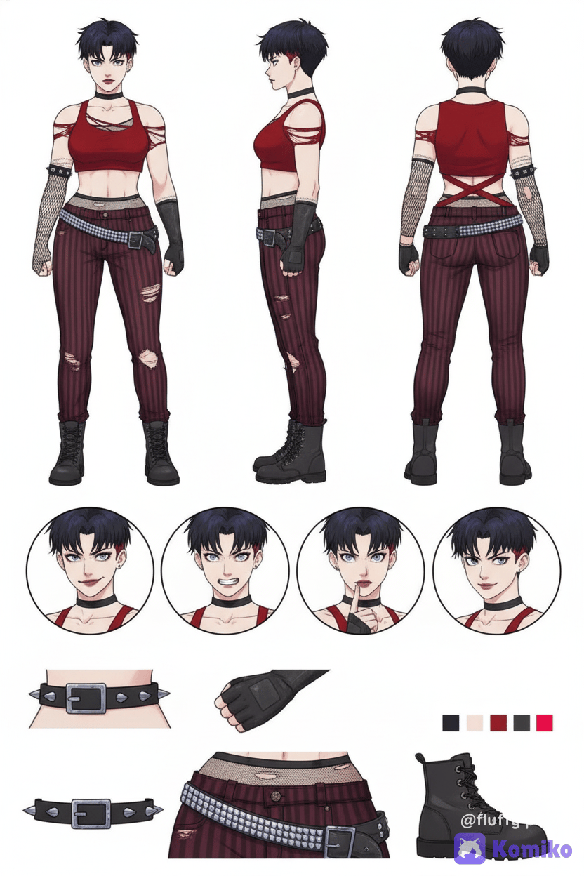 Punk Cutie Turnaround ✨ (˶ᵔ ᵕ ᵔ˶)