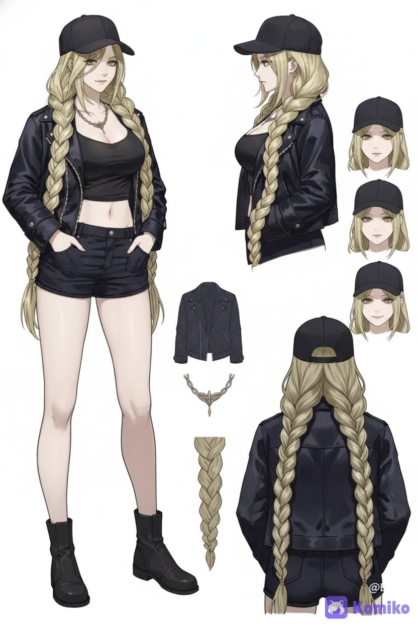 Braided Blonde Cutie 🖤