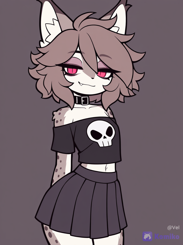 Lynx Boy's Skull Vibes 🖤😺