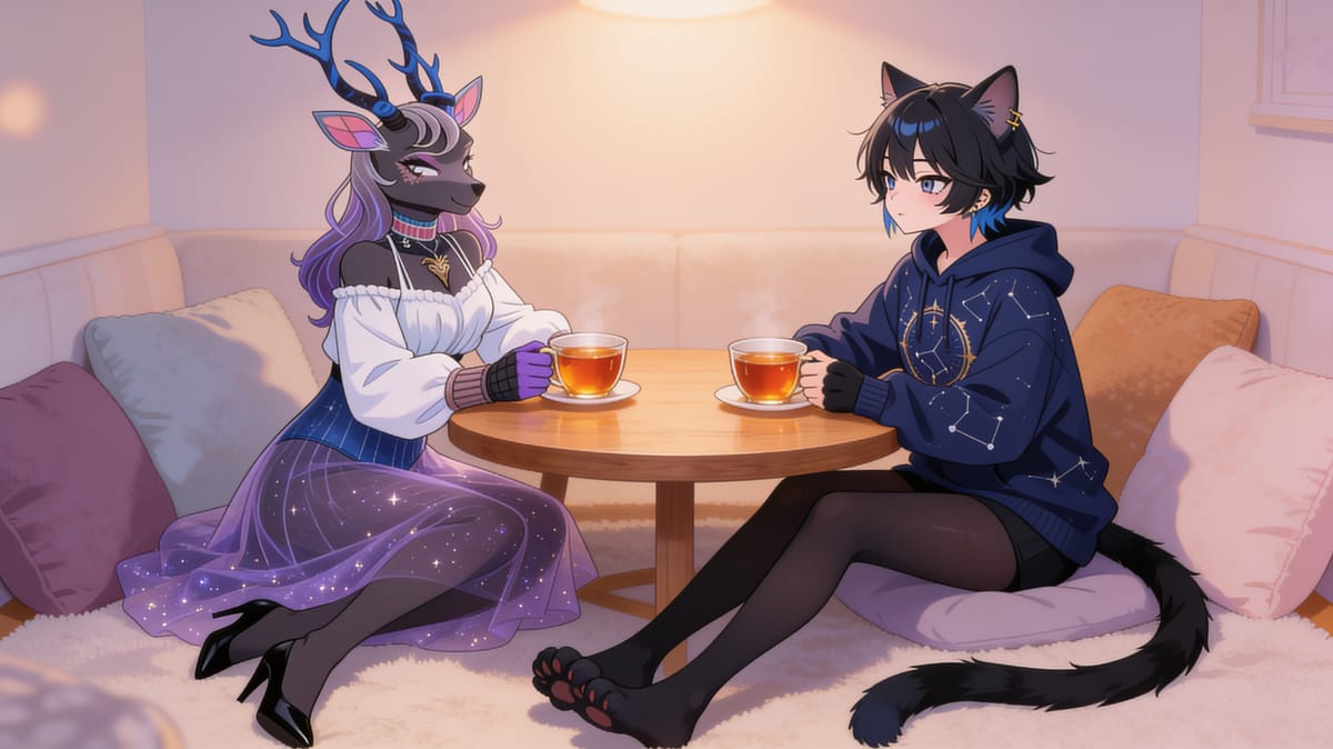 Lyra & Polaris Tea Time