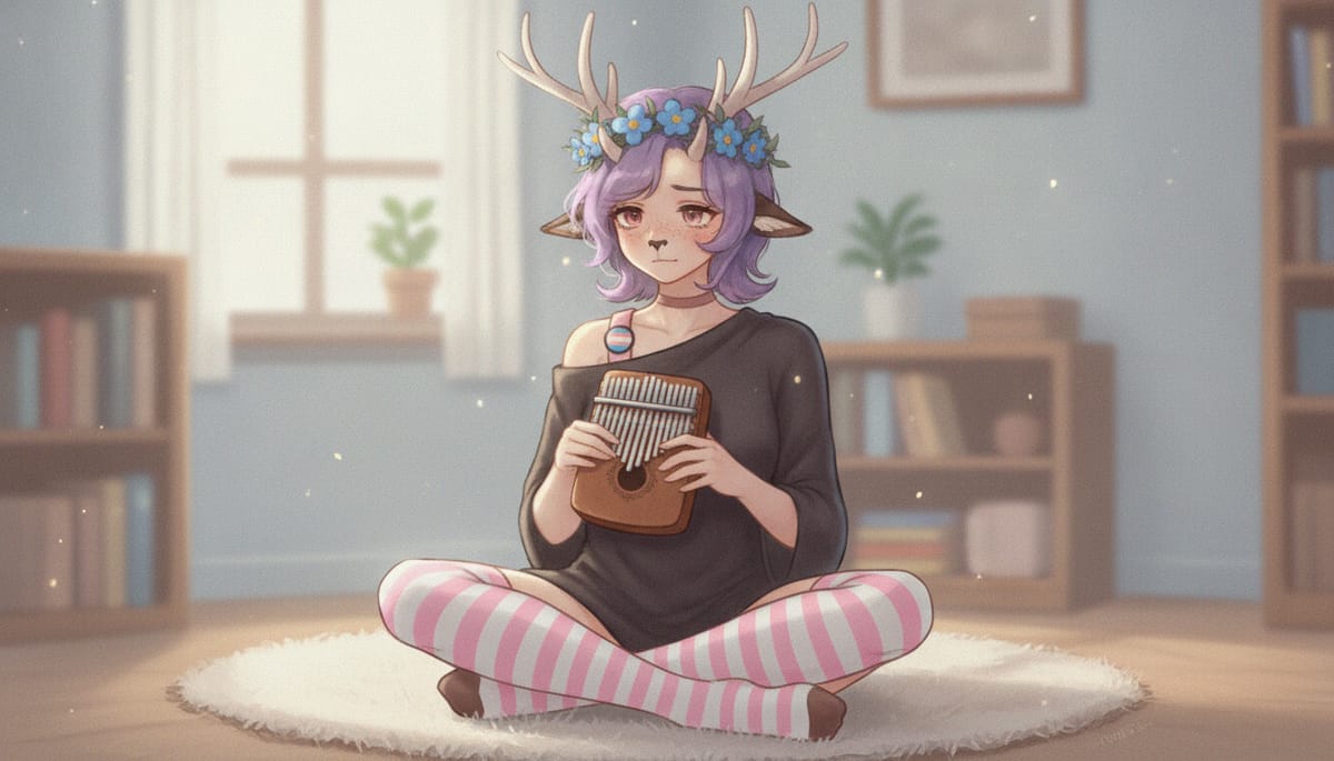 Lobelias what are you doing, you're holding your kalimba backwards 😂
