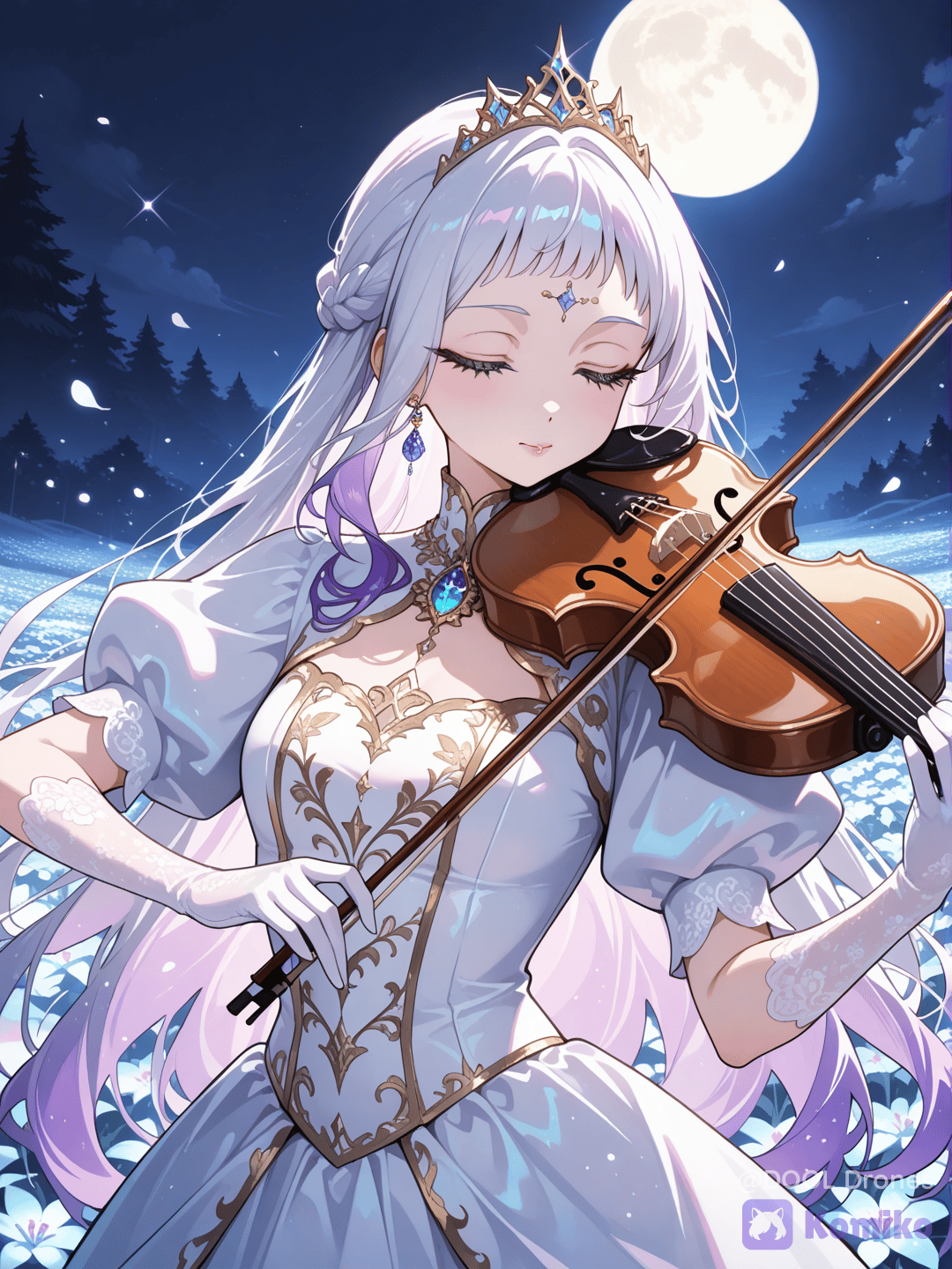 elle fait de la musique douce