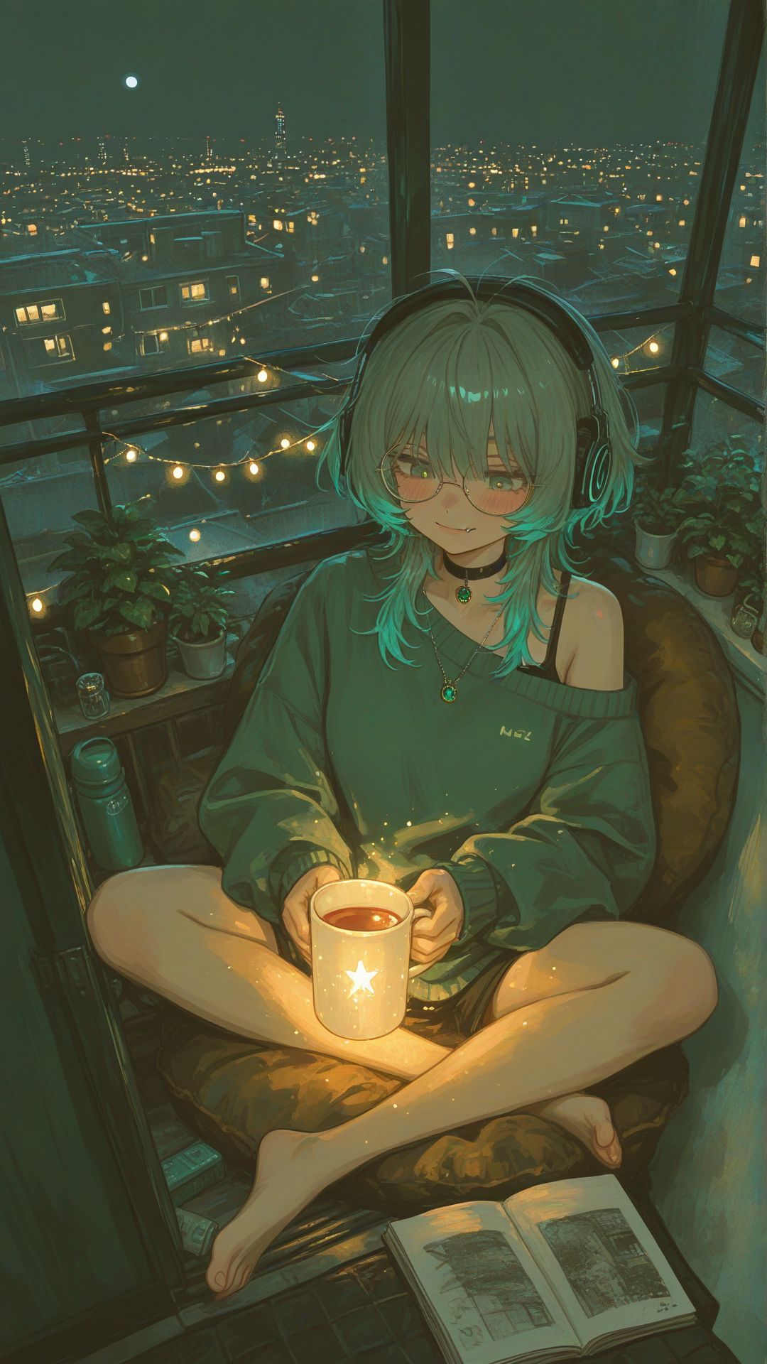Everyone needs a special place to chill alone💚🖤