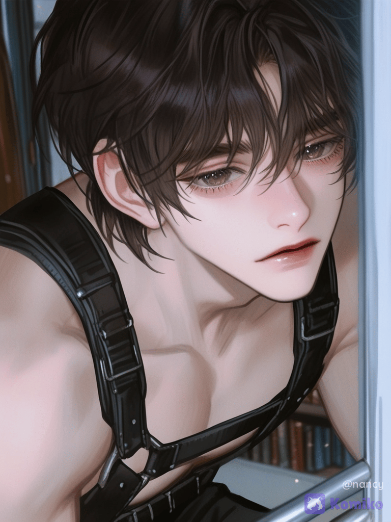 Library Boy's Soft Stare ♡