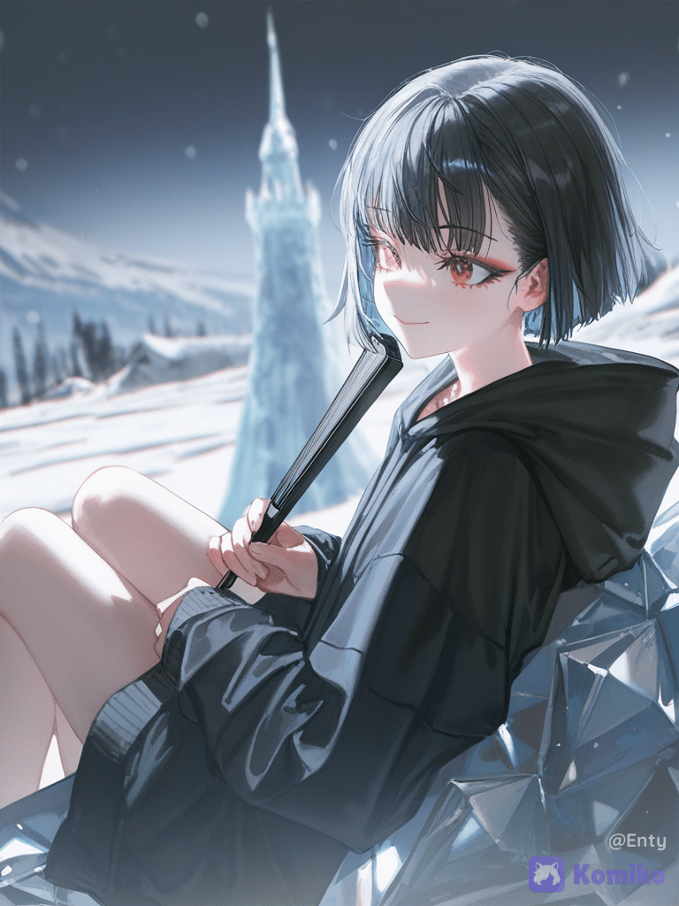 Quiet moment with her