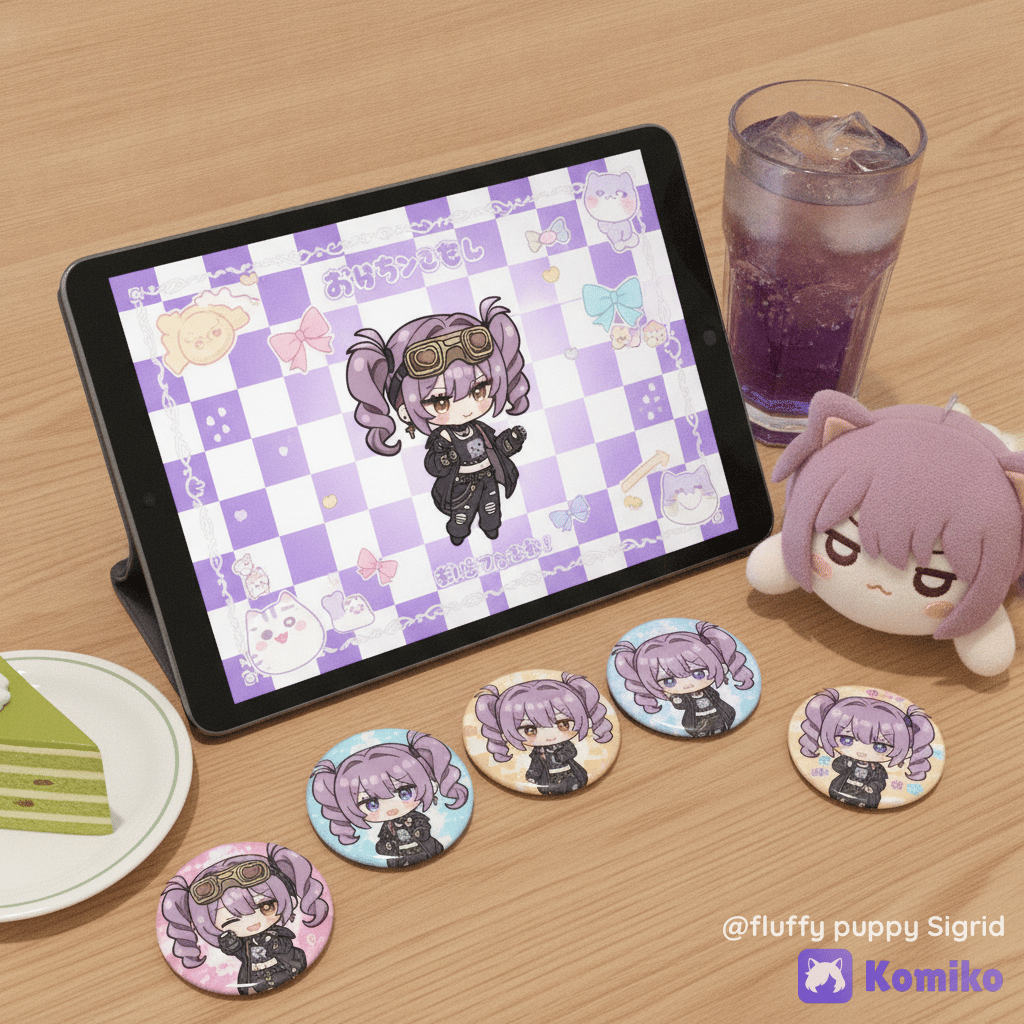 Sigrid en mi tablet 💜🐱