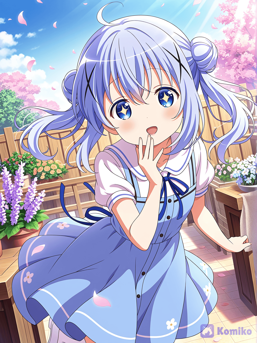 Chino’s Adorable Spring Surprise” 🌸🐇