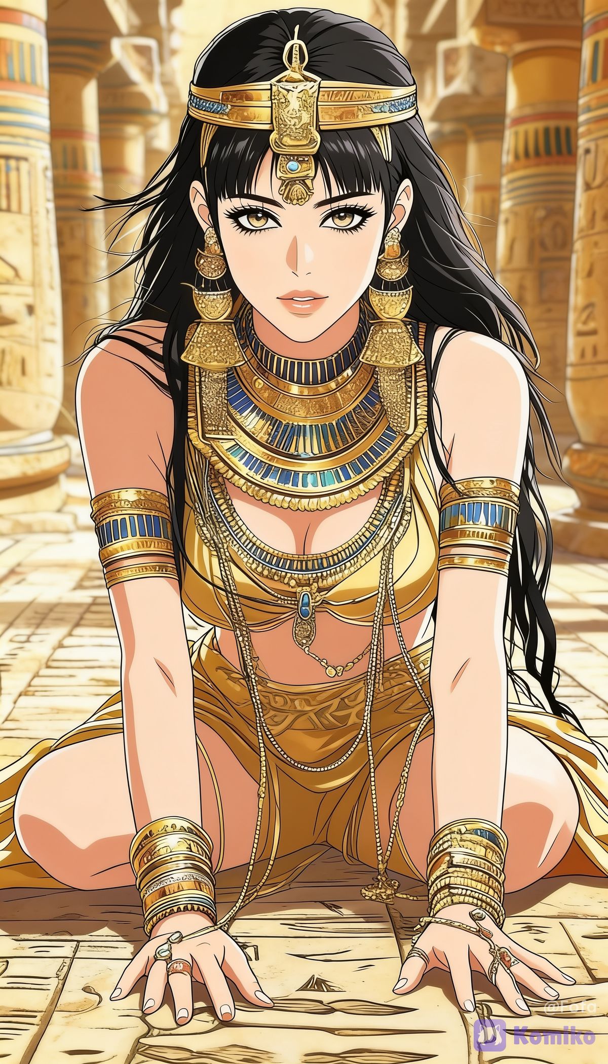 An Egyptian girl.