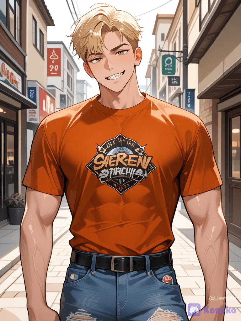 Blonde aussie korean boi