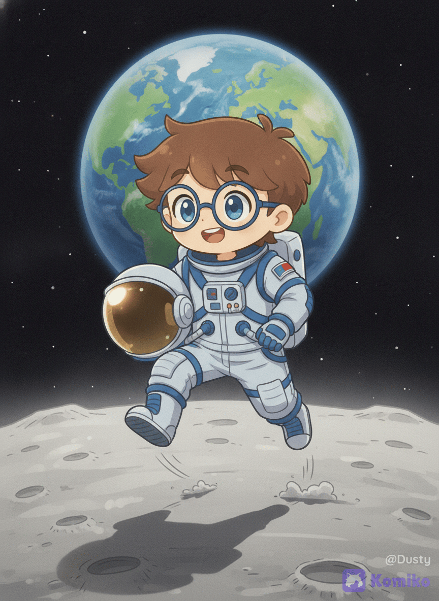 Dusty en la luna