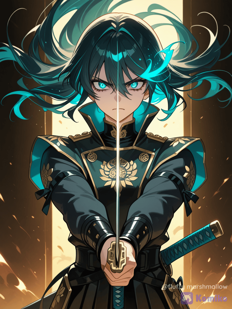 Teal Samurai Glow Up ⚔️✨