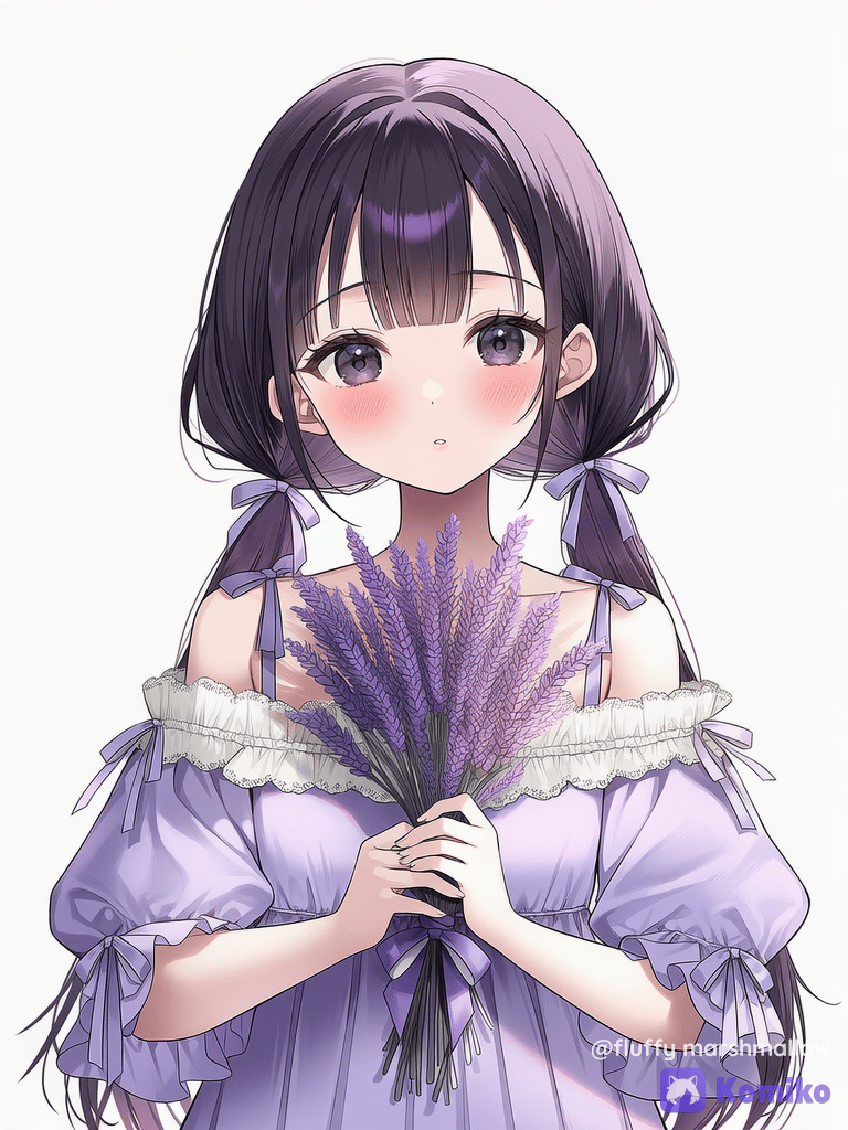 Lavender Girl Holding Dreams 💜