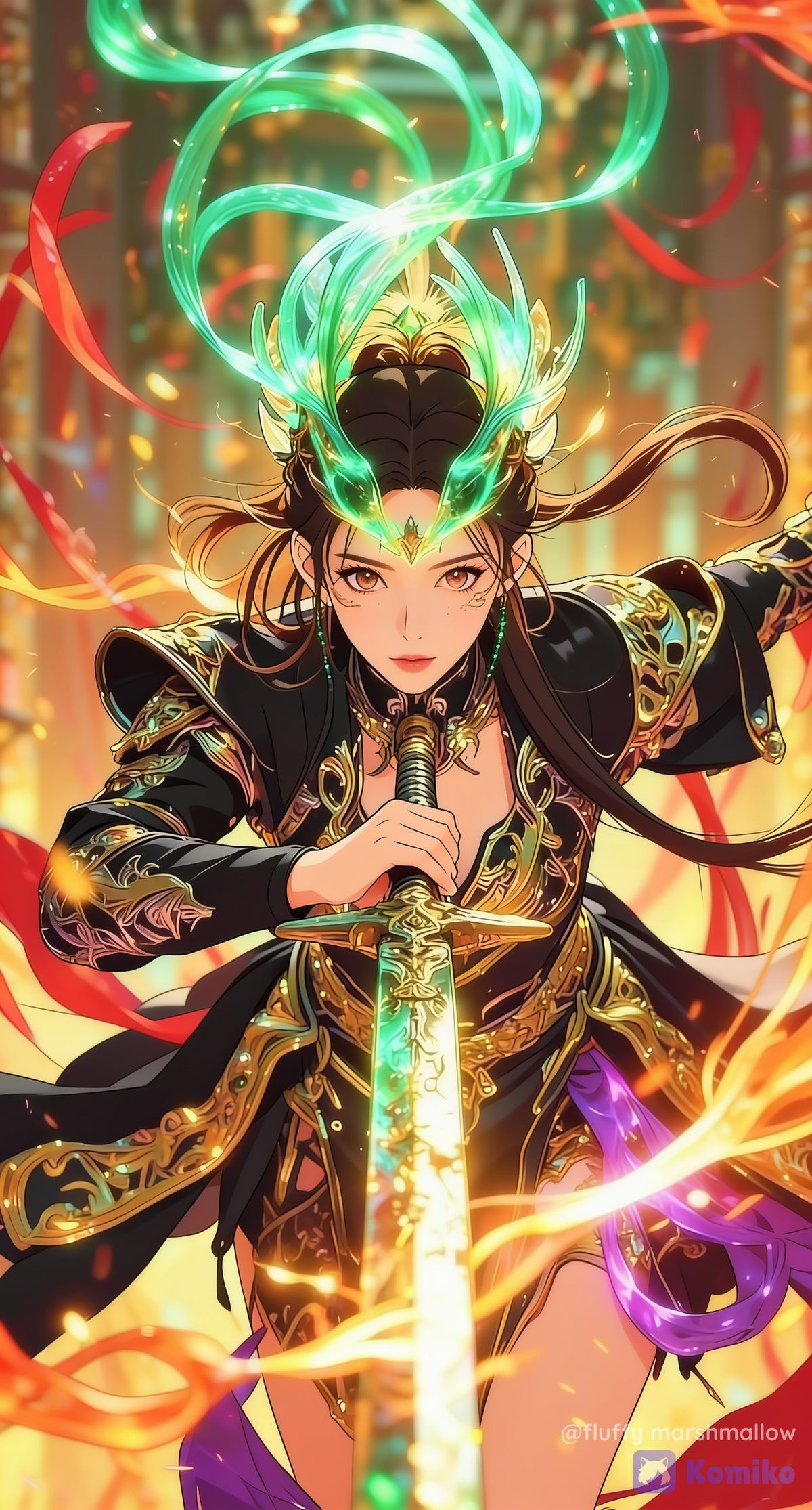 Glowing Sword Queen ✨⚔️