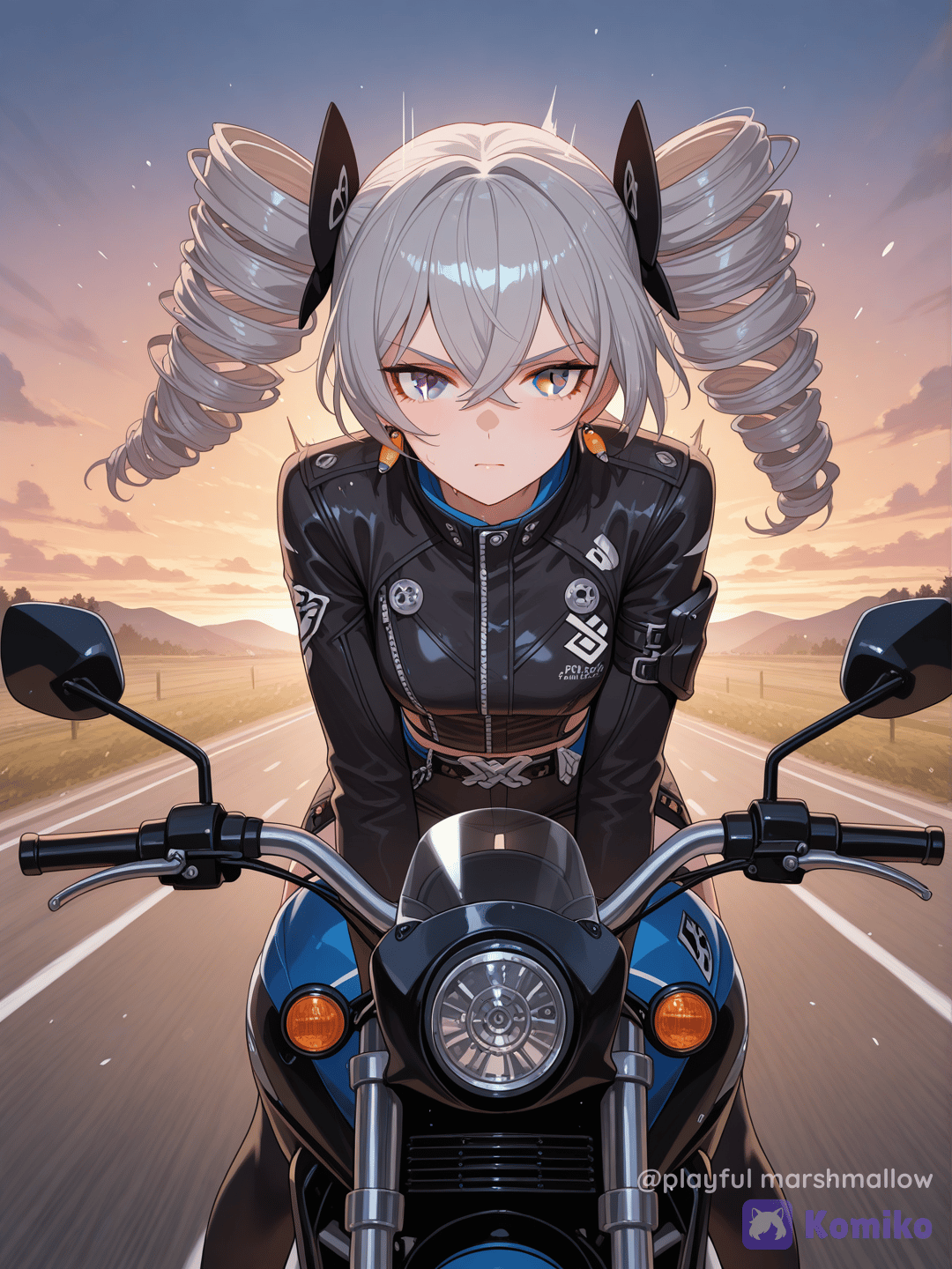 Bronya zaychik dirigindo moto