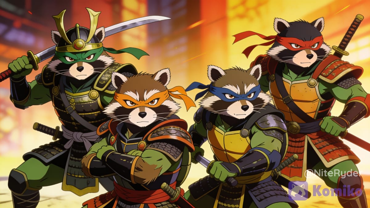 Teenage Mutant Samurai Raccoons
