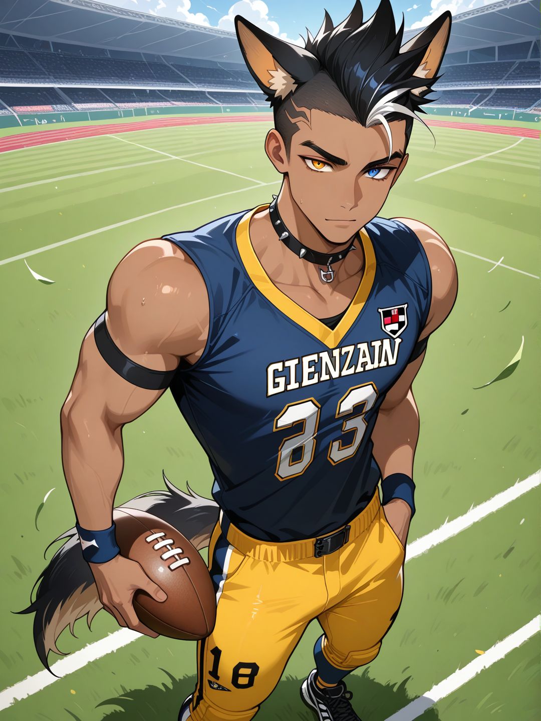 I scored 5 touchdowns in a single game.