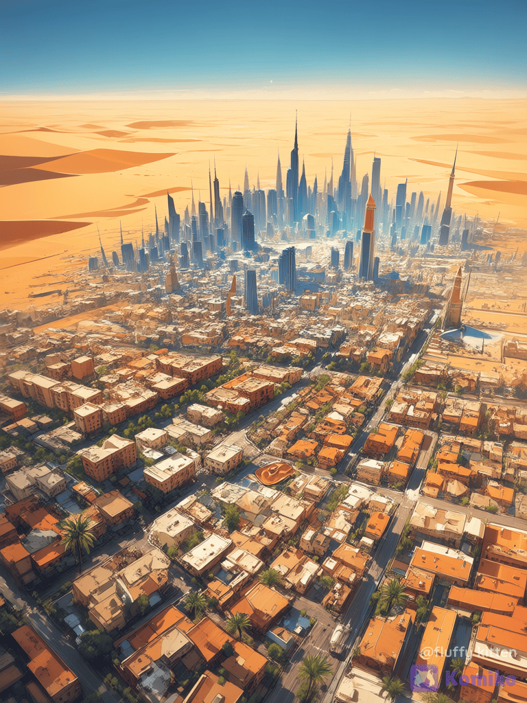 Saudi Arabia from a bird's eye view