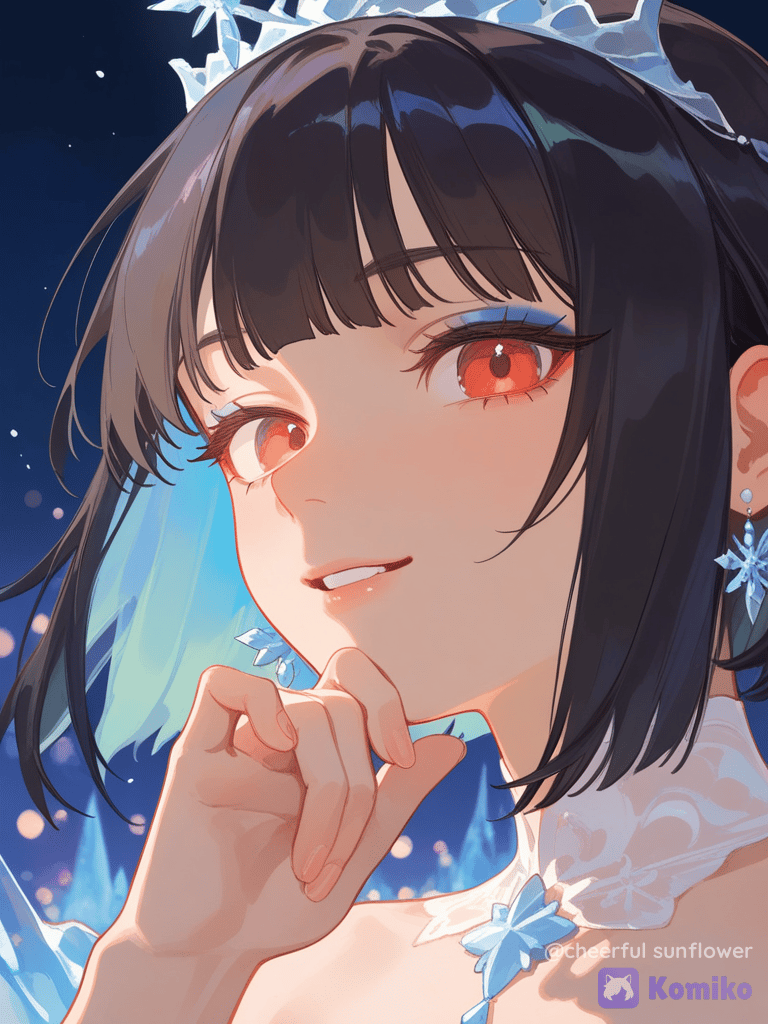 Snow Queen's Sparkly Eyes ❄️