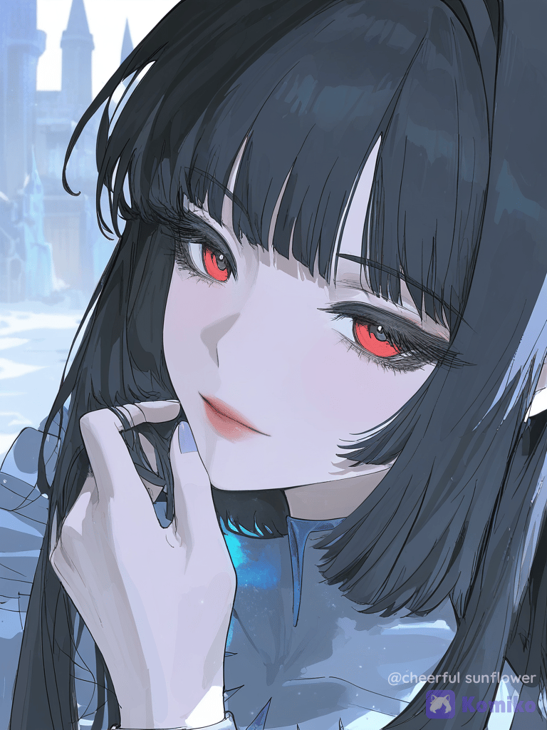 Snow Queen's Soft Gaze ❄️❤️