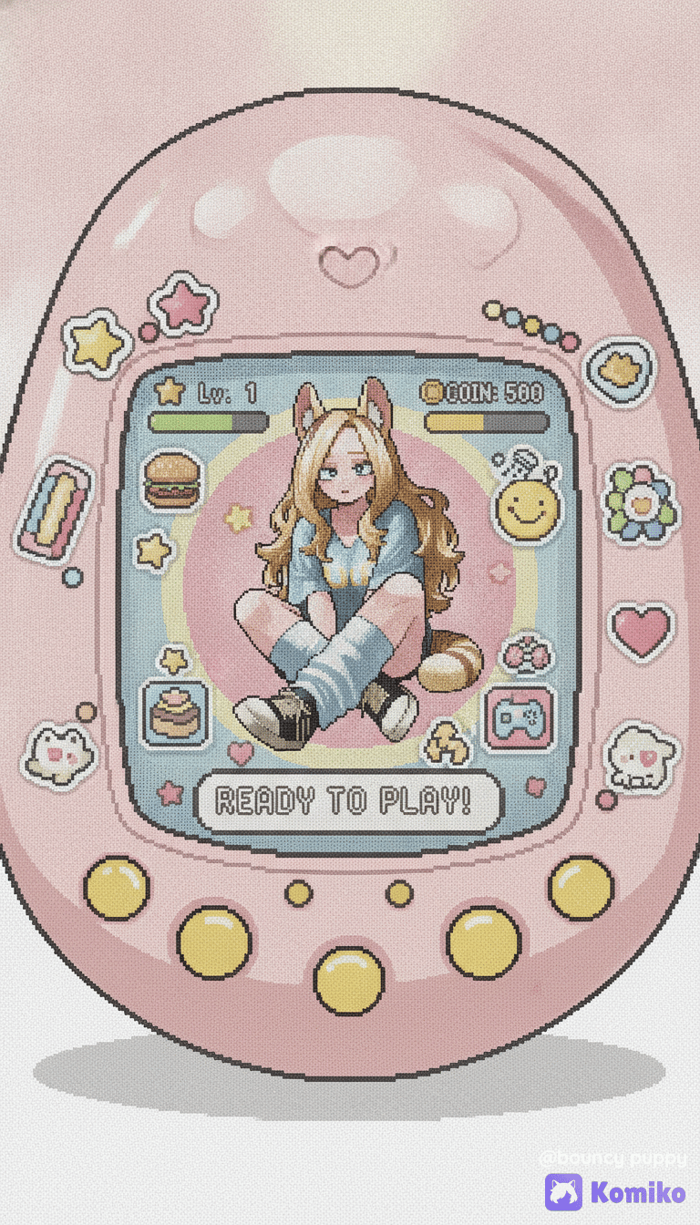 ¡Komiko lista para jugar! 🐾✨