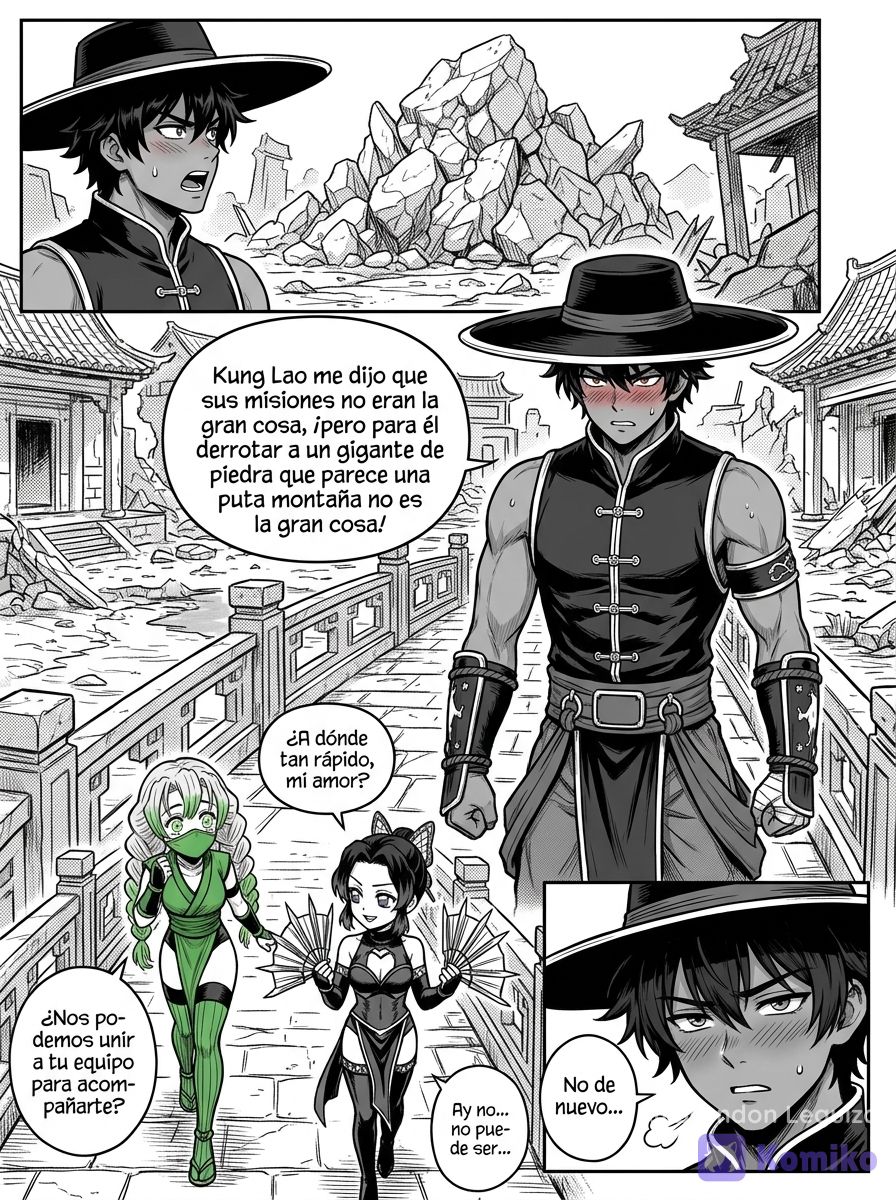 Darwin con traje de kung lao