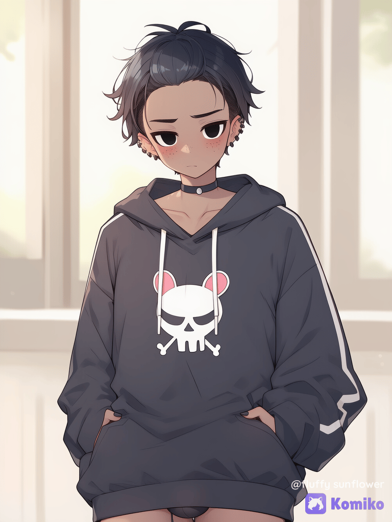 Cute "bad-boy" hoodie