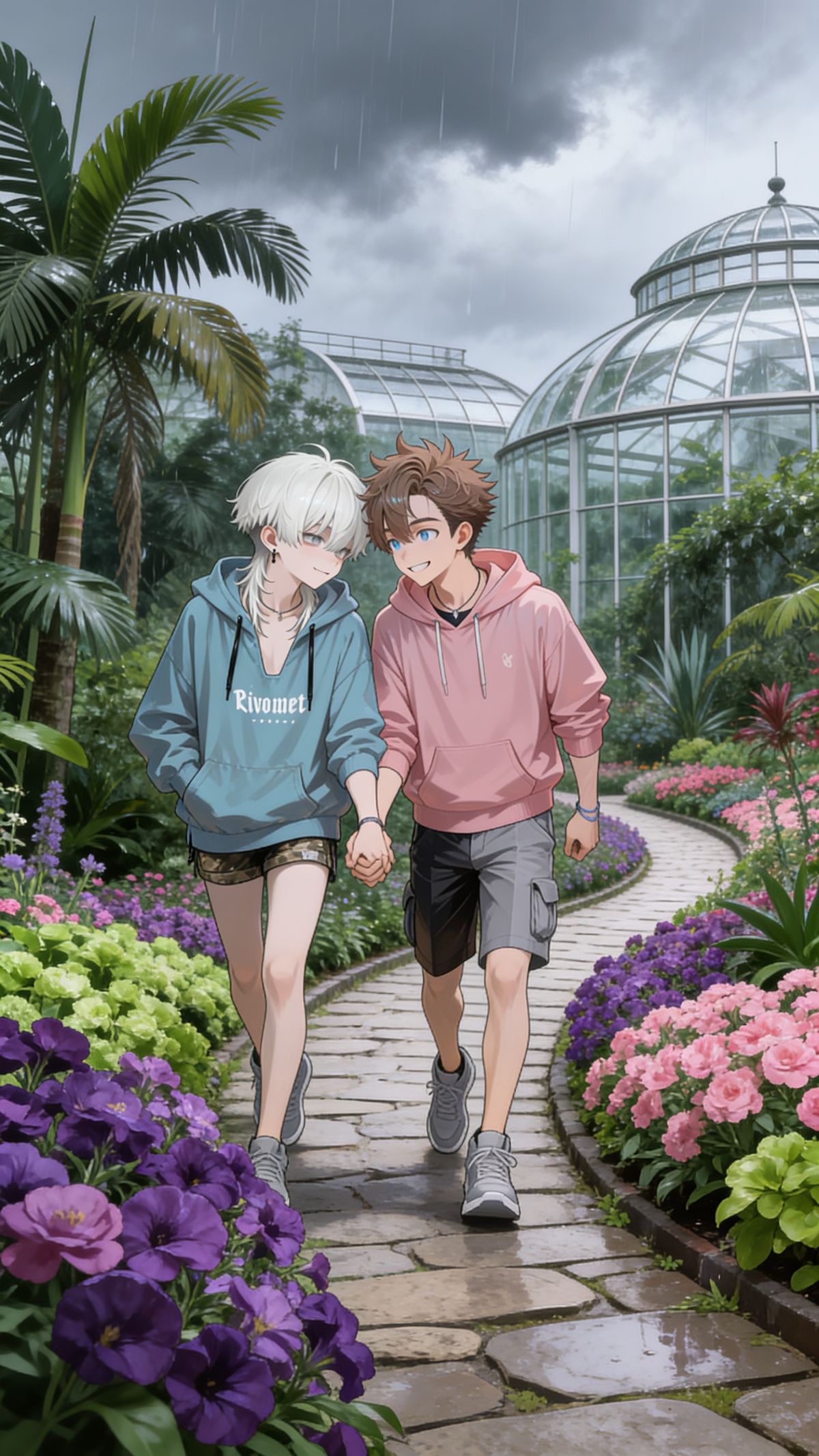 in a botanical park
