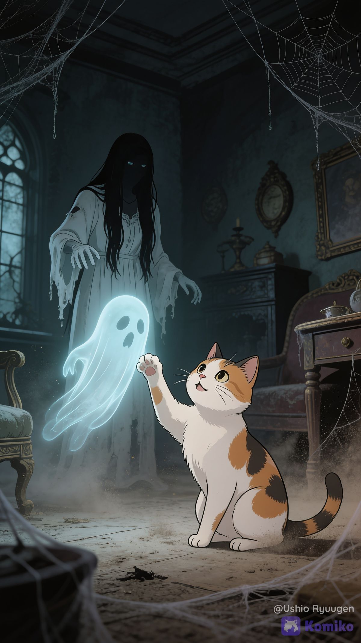 Nekoshima Nekohime and the Ghosts