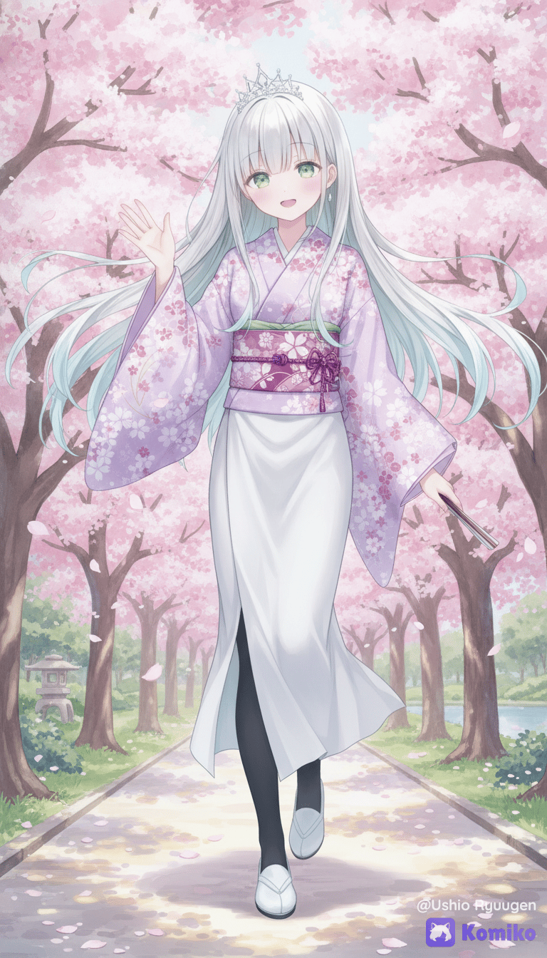 Ruu Silhoueska Ushio: Kimono Outfit