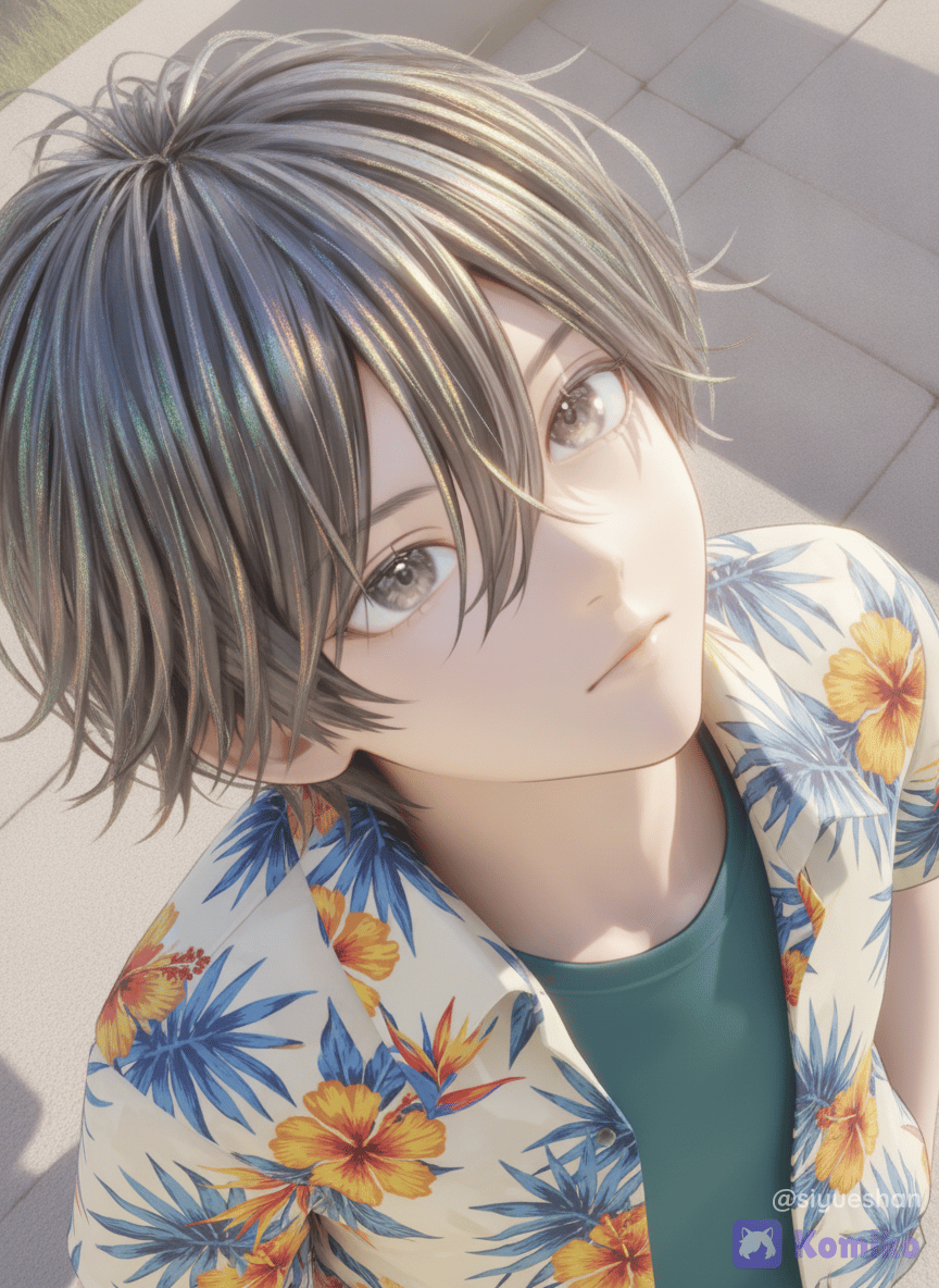 souta in hawaiian clothing