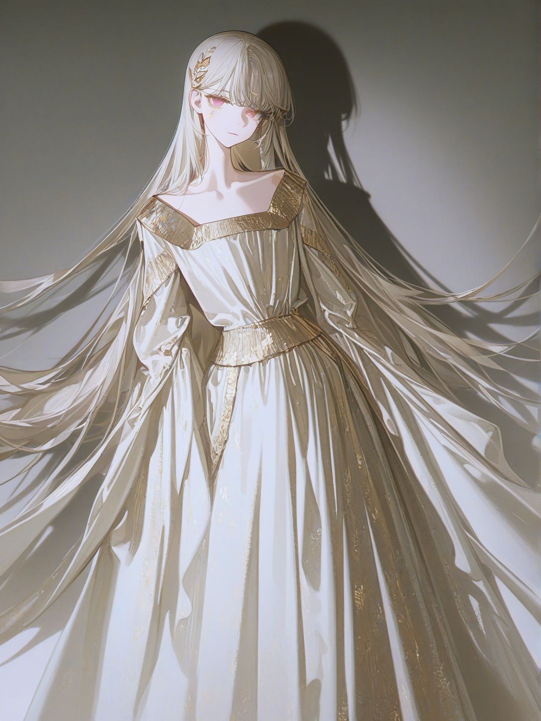 elegant gold leaf lady