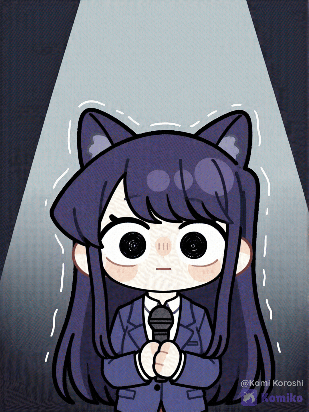 Komi didn't know what to say...