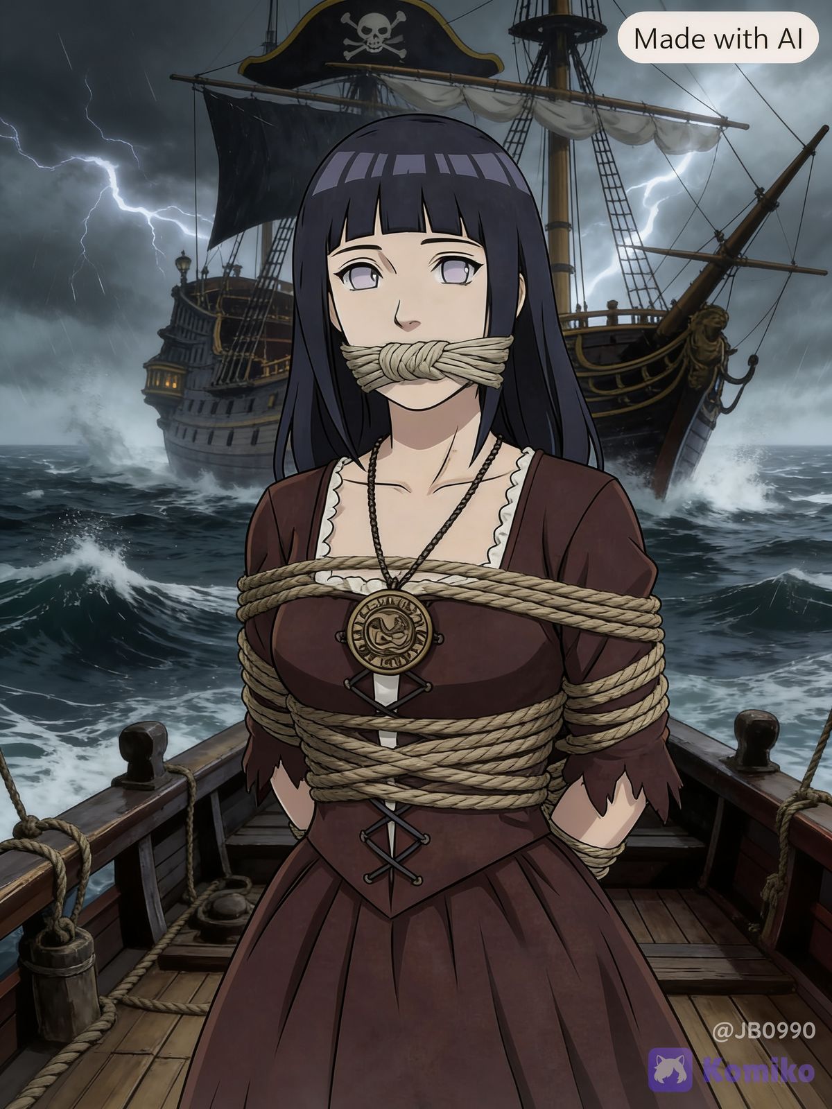 Hinata in Pirates of the Caribbean