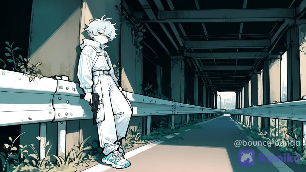 Pale figure for some reason