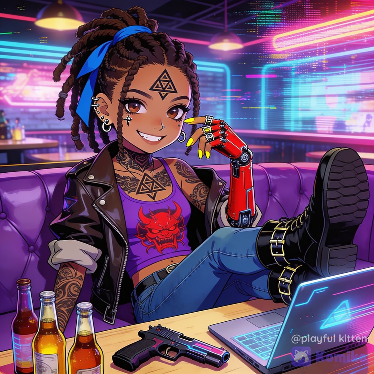 Hacker girl (version number eleven)