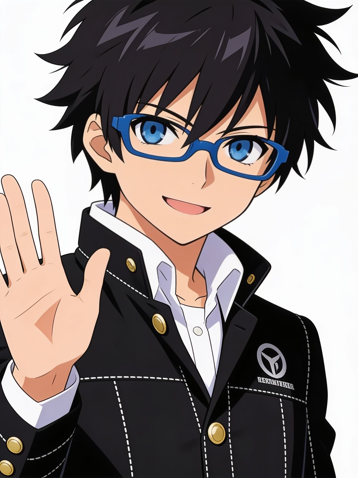 Renji waving, saying hello to everyone