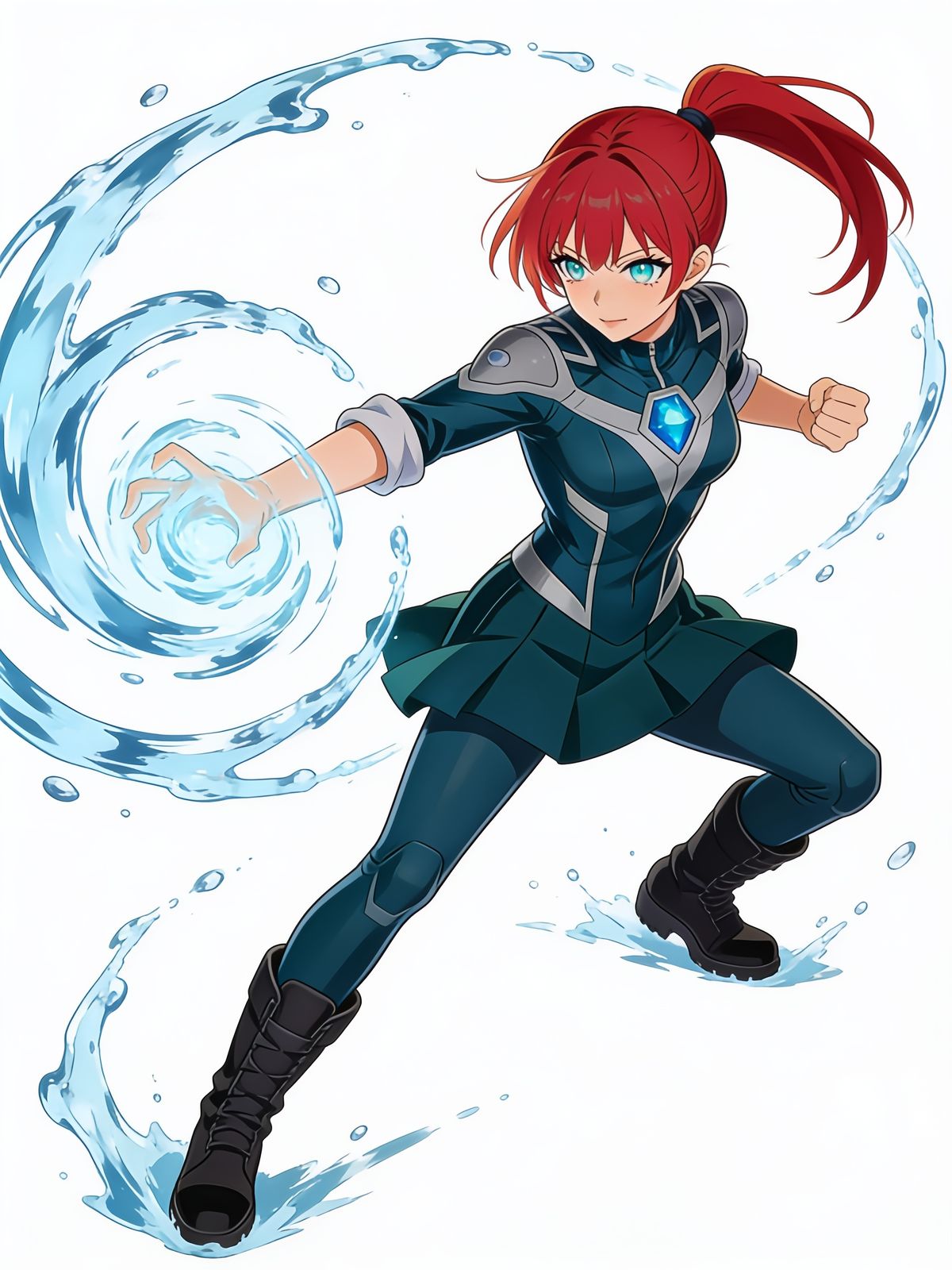 Mizu using her Quirk