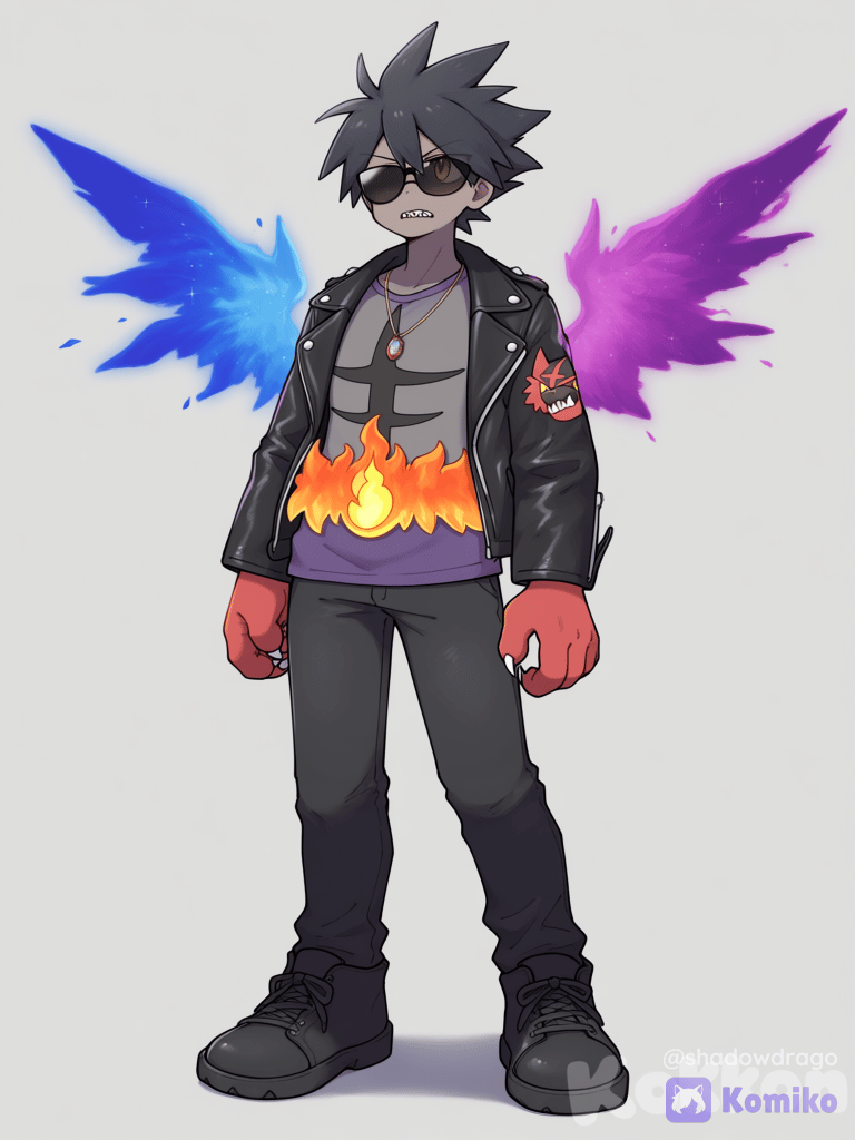 shadow Drago fused with Incineroar