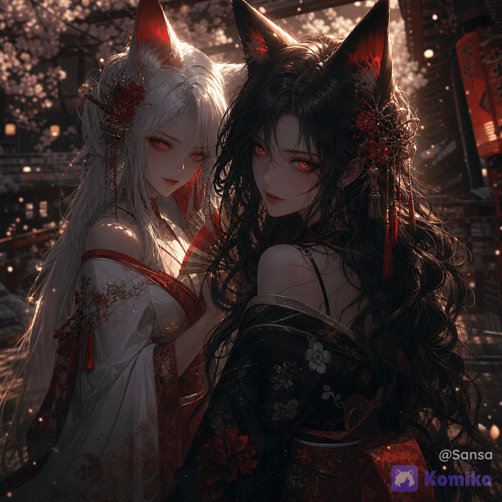 Woof and Yelp , Ying and Yang , Wolf and Kitsune